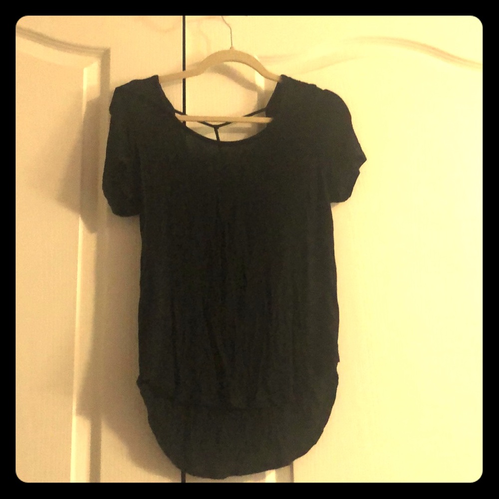 Cute black top w/ open back